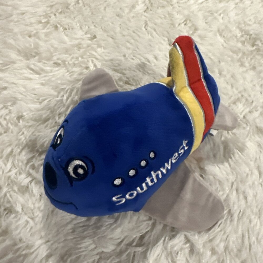 Southwest airplane plushie toy travel friendly happy traveler